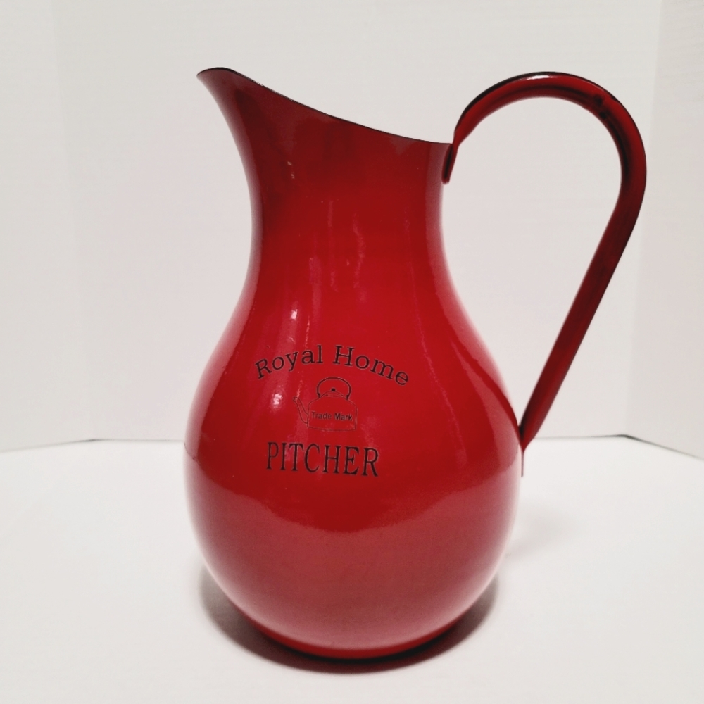 Dutch Metal Company Farmhouse Tin Pitcher Royal Home Kitchen Decor